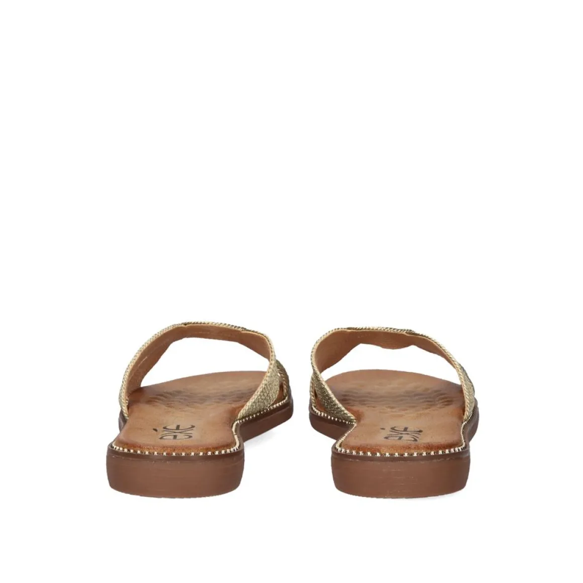 Sandalia Plana Exe Zf1982-E1 Ouro