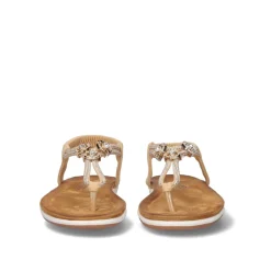 Sandalia Plana F8043-Ex10 Beige