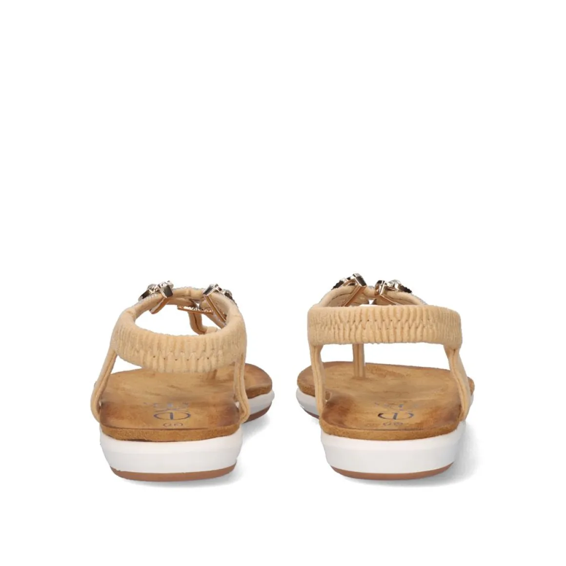 Sandalia Plana F8043-Ex10 Beige