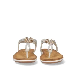 Sandalia Plana F8043-Ex10 Cinza