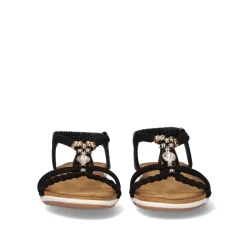 Sandalia Plana F8043-Ex9 Preto