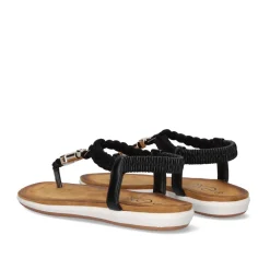 Sandalia Plana F8043-Ex15 Preto