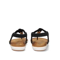 Sandalia Plana F8043-Ex15 Preto