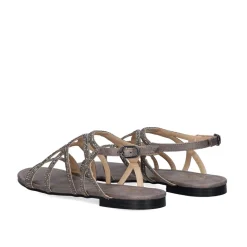 Sandalia Plana Loris-323 Pewter