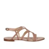 Sandalia Plana Loris-323 Rosa Dourado