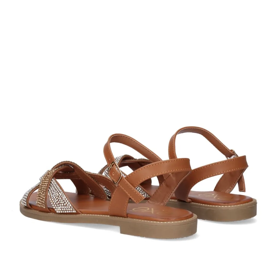 Sandalia Plana P3374-417 Camel