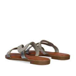 Sandalia Plana P3374-337 Prata