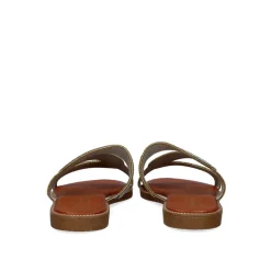 Sandalia Plana P3374-337 Prata