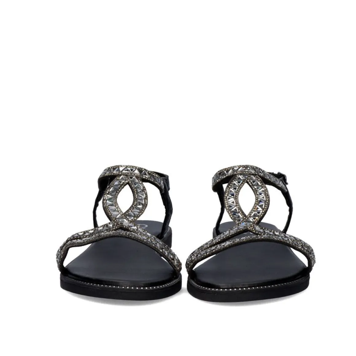 Sandalia Plana P3374-312 Preta