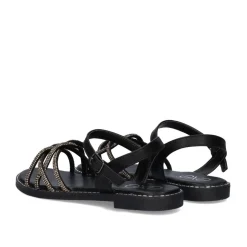 Sandalia Plana P3375-75 Preto