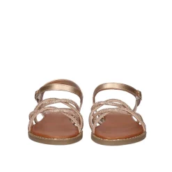 Sandalia Plana P3375-75 Rosa Ouro