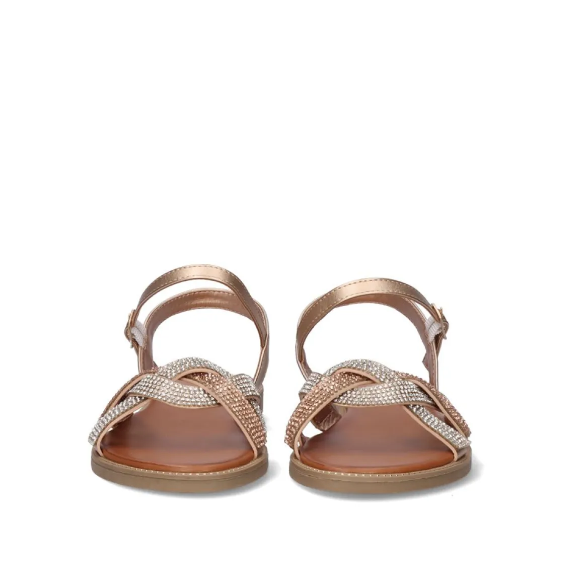 Sandalia Plana P3374-417 Rosa Ouro