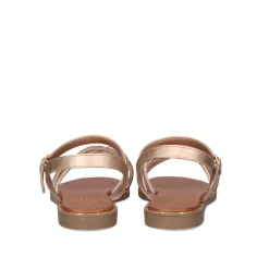 Sandalia Plana P3375-75 Rosa Ouro