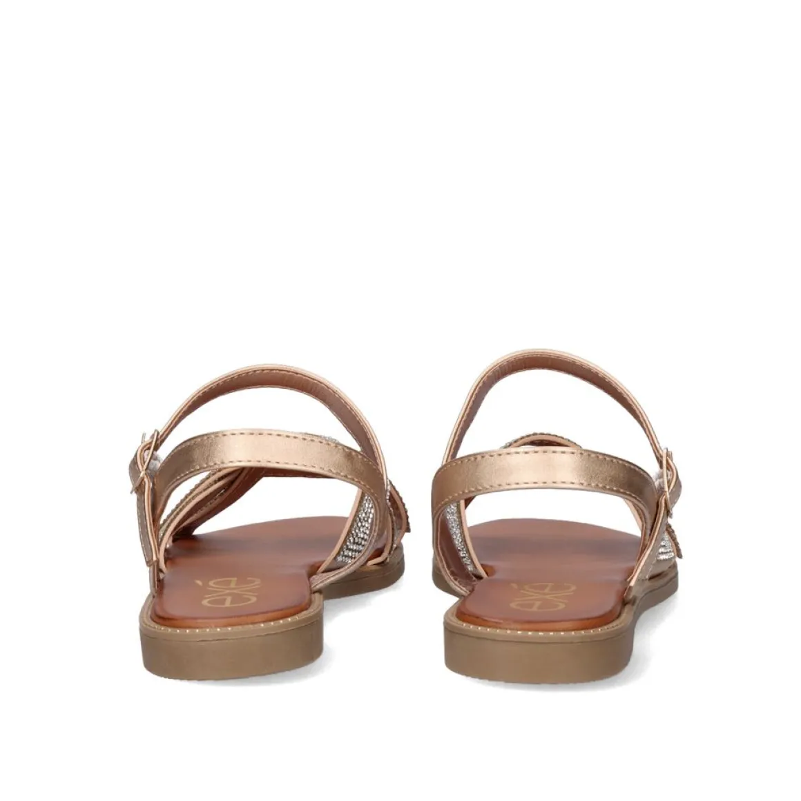 Sandalia Plana P3374-417 Rosa Ouro