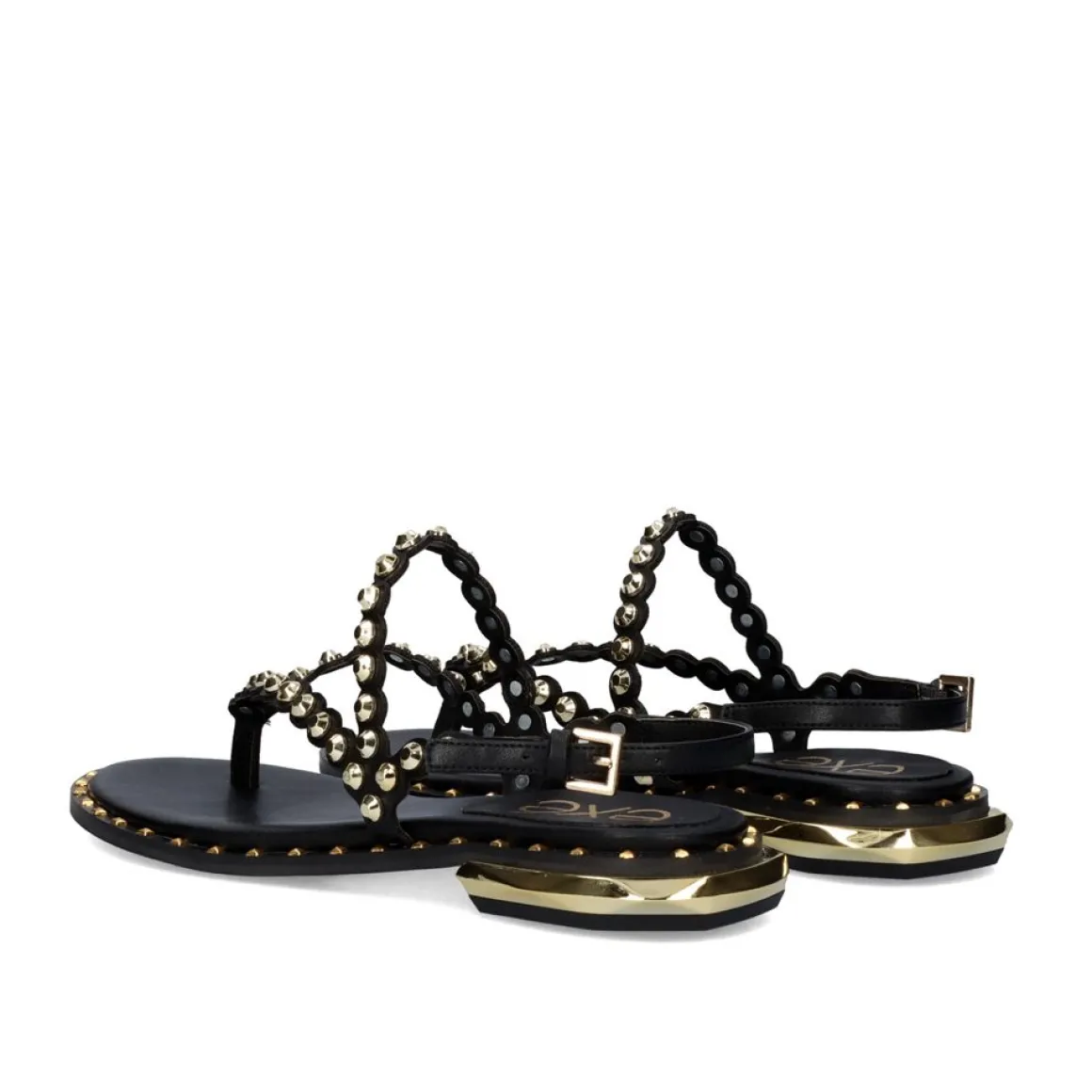 Sandalia Plana 23V Vf2056-3 Preto