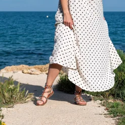 Sandalia Plana Vf239-65 Marrom