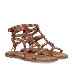 Sandalia Plana Vf239-65 Marrom