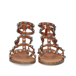 Sandalia Plana Vf239-65 Marrom