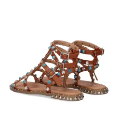 Sandalia Plana Vf239-65 Marrom