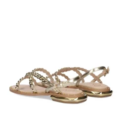 Sandalia Plana Vf2056-1 Ouro