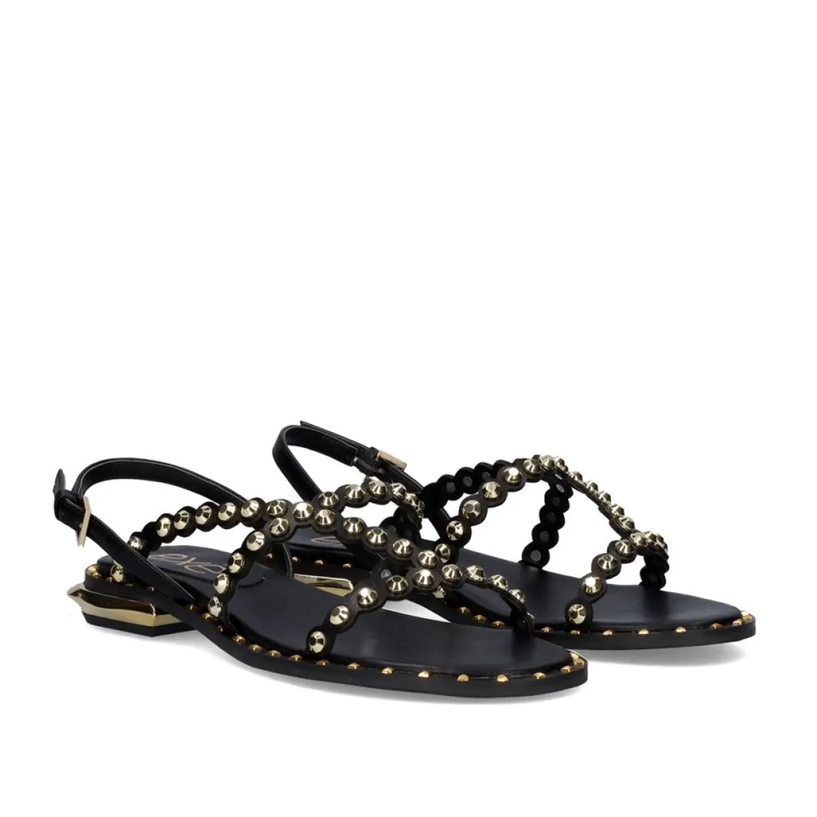 Sandalia Plana Vf2056-1 Preto