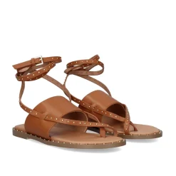 Sandalia Plana Vf239D-66 Marrom