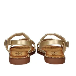 Sandalia Plana Zf1982-F8 Ouro
