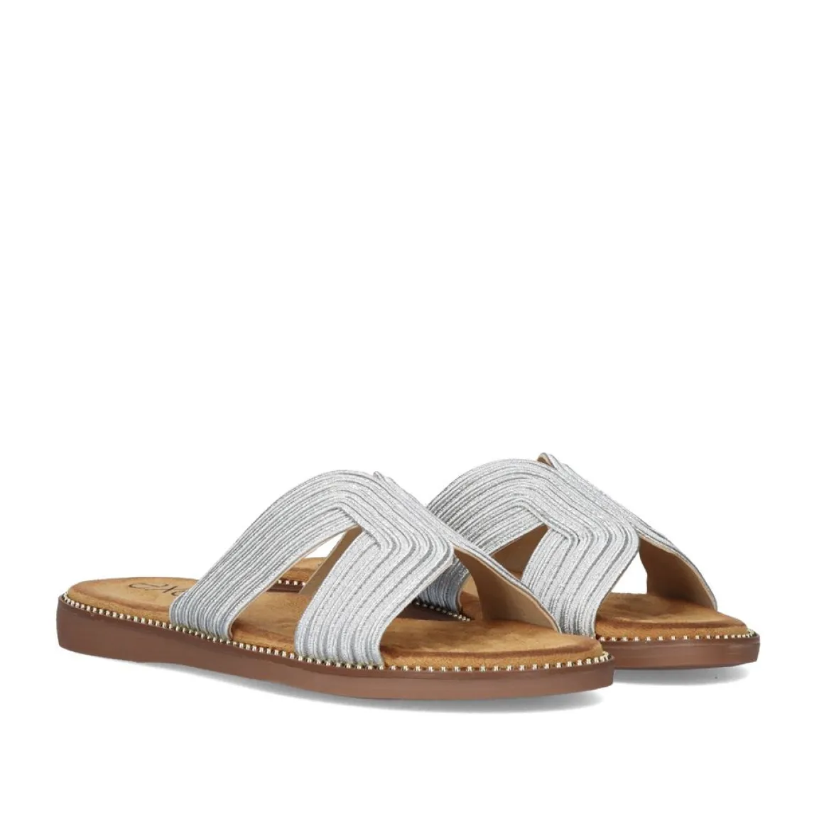 Sandalia Plana Zf1982-F5 Prata