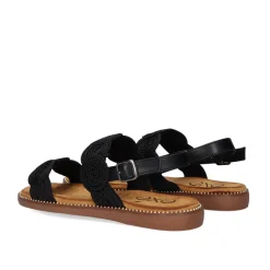 Sandalia Plana Zf1982-F8 Preto