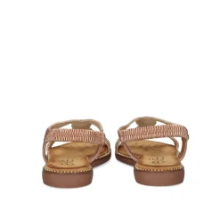 Sandalia Plana Zf1982-F6 Rose Doraudo