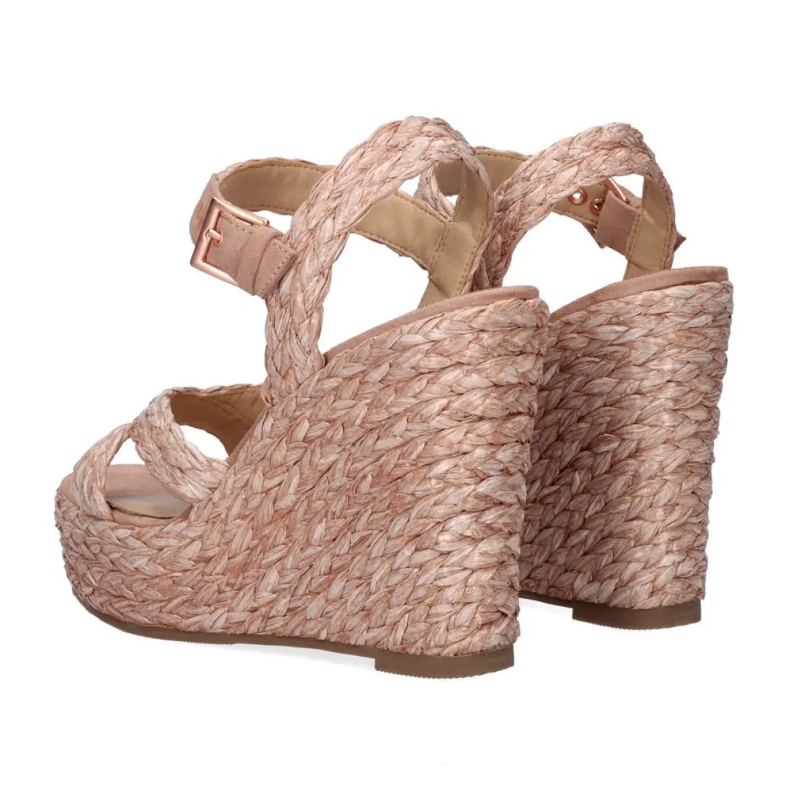 Sandalia Rosa Esparto Cunha Naomi-455