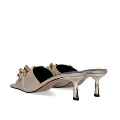 Sandalia Salto Baixo Betta-300 Dorado