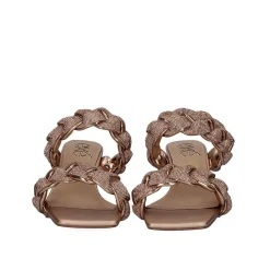 Sandalia Salto Baixo Betta-550 Champagne