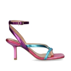 Sandalia Salto Baixo Cindy-663 Turquesa