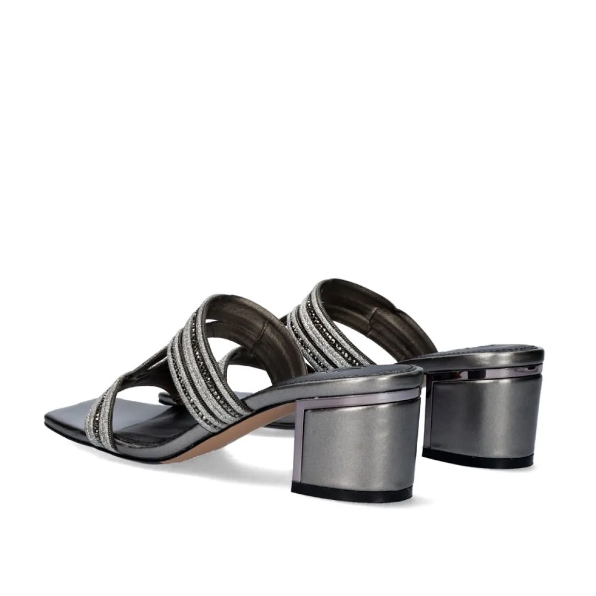 Sandalia Salto Baixo De Isabel-592 Pewter