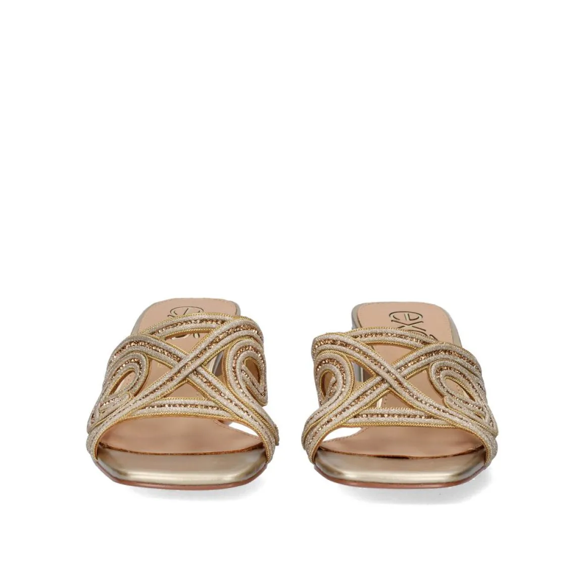 Sandalia Salto Baixo Isabel-599 Dourado