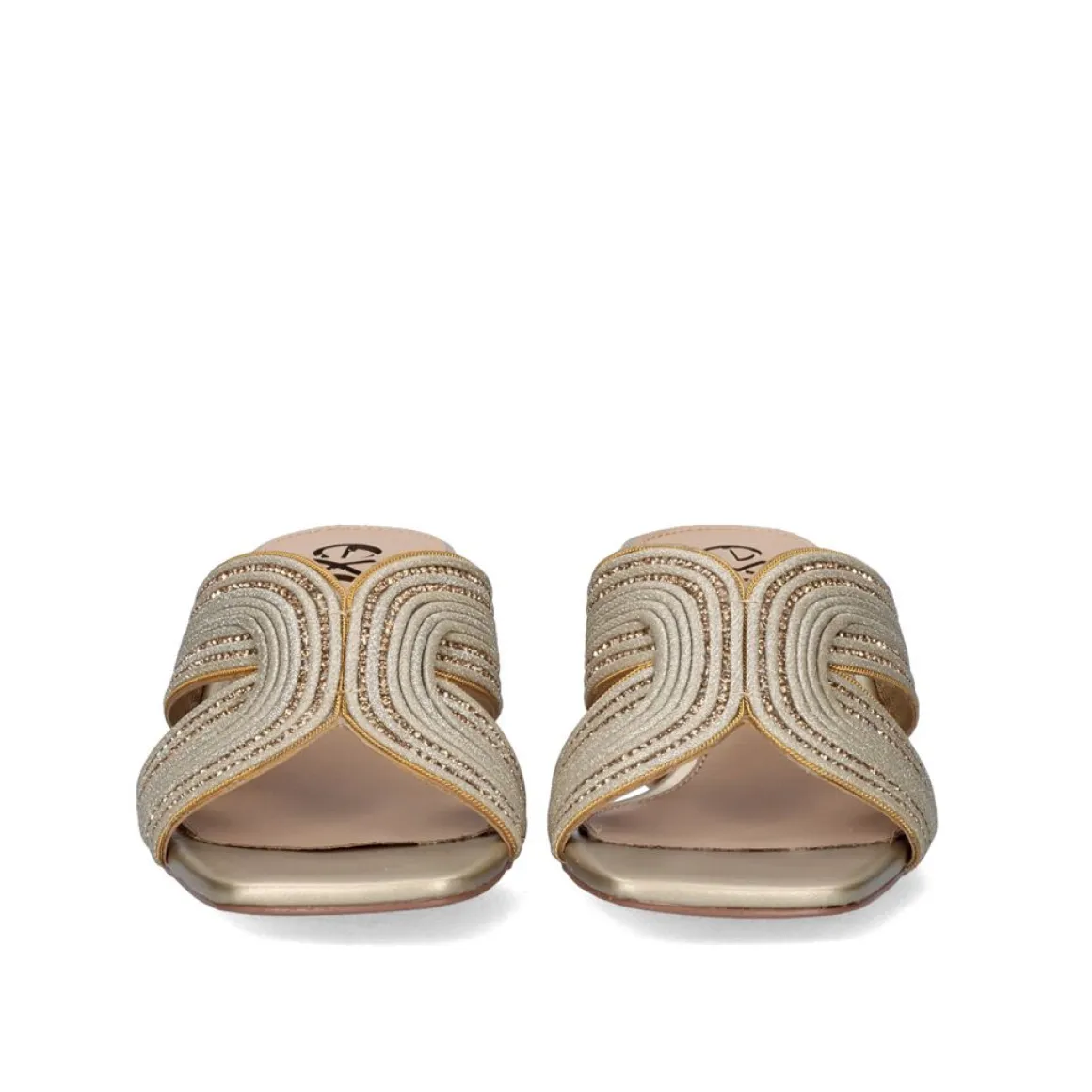 Sandalia Salto Baixo Isabel-590 Dourado