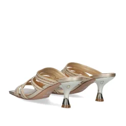 Sandalia Salto Baixo Jennifer-126 Dourado