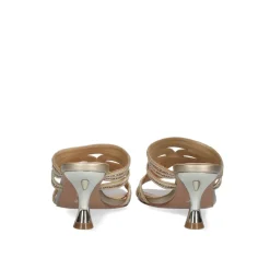 Sandalia Salto Baixo Jennifer-126 Dourado