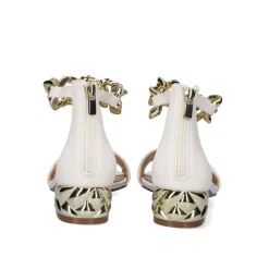 Sandalia Salto Baixo Katy-011 Branco