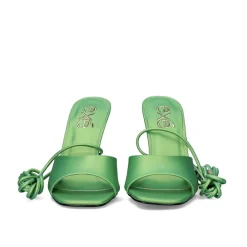 Sandalia Salto De Cristal-706 Verde