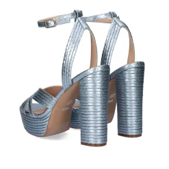 Sandalia Salto De Verao 2023 Ophelia-832 Snake Aqua