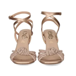 Sandalia Salto Ginger-493 Ouro Rosa