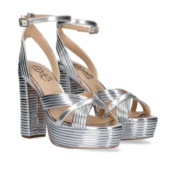 Sandalia Salto Ophelia-832 Silver