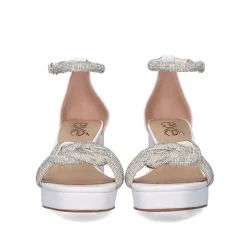 Sandalia Salto Verao 2023 Lina-220 Branco