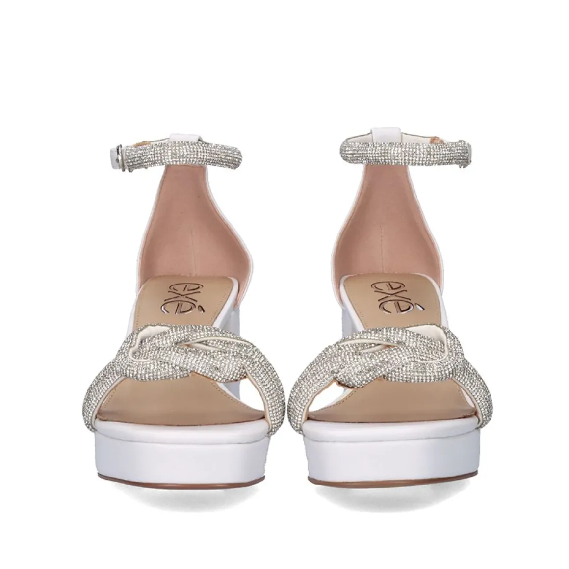 Sandalia Salto Verao 2023 Lina-220 Branco