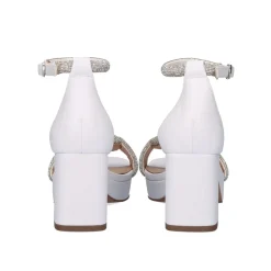 Sandalia Salto Verao 2023 Lina-220 Branco