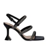 Sandalia 23V De Salto Exe Bianca-760 Strass Preta