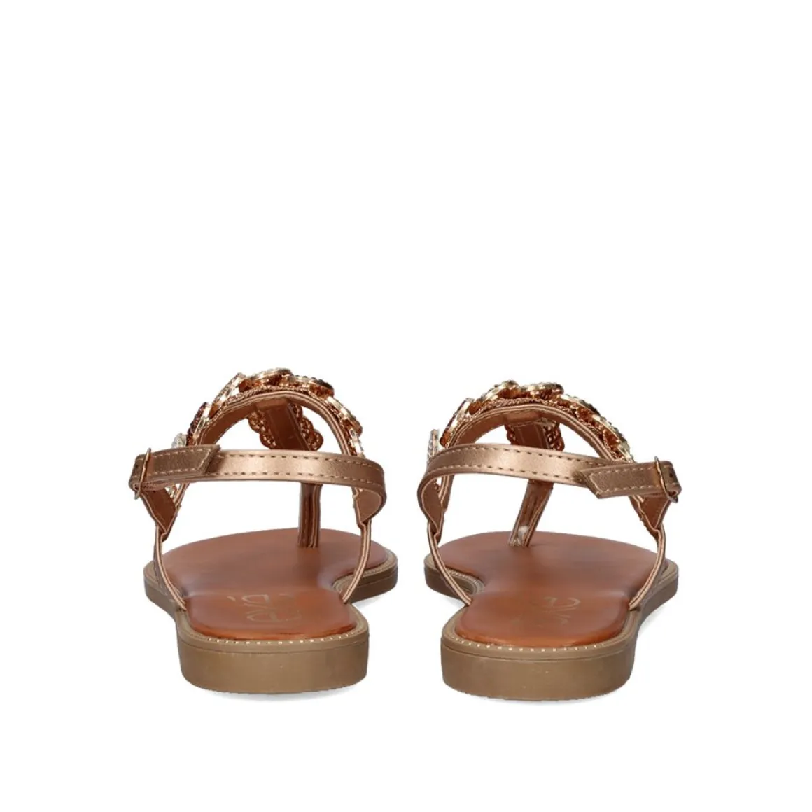 Sandálias Chato P3374-374 Em Ouro Rosa