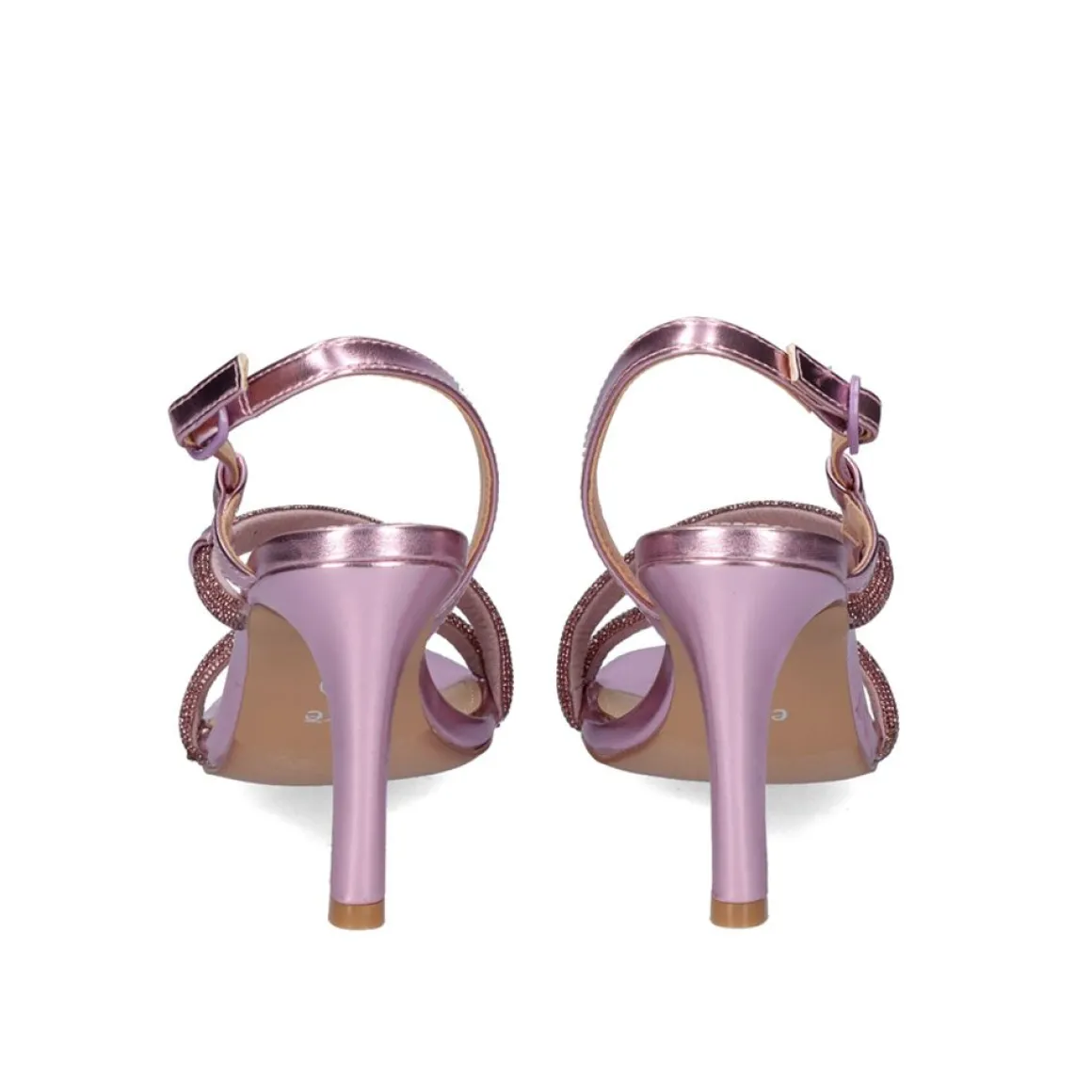 Sandálias Com Salto Alto Rebeca-233 Lilas